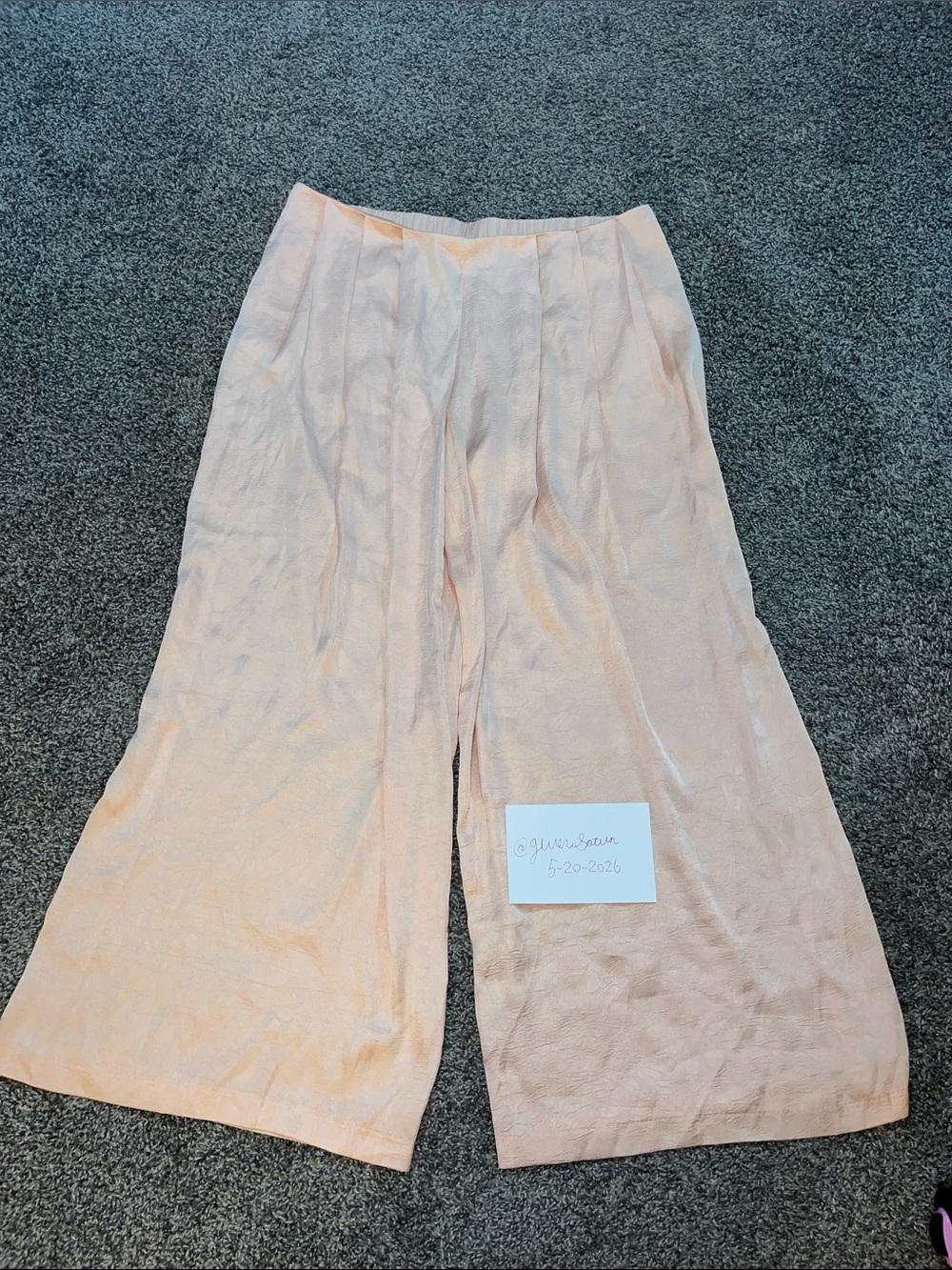 Future Collective Peach Flowy Pants